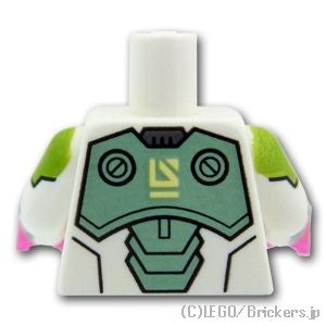 LEGO® パーツ 6418436 トルソー - 近未来の防具：[White / ホワイト] 973pb4969c01-001 