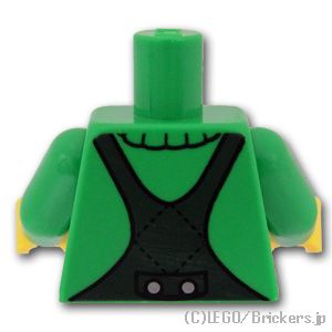 LEGO® パーツ 6417152 トルソー - セーターとオーバーオール：[Bt,Green / ブライトグリーン] 973pb4970c01-037 