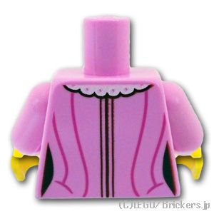LEGO® パーツ 6420738 トルソー - レースの付いた中世のドレス衣装：[Bright Pink / ブライトピンク] 973pb4976c01-222 