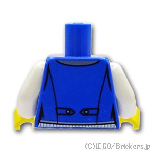 LEGO® パーツ 6430537 トルソー - ブルーベストに蝶ネクタイ：[Blue / ブルー] 973pb5014c01-023 