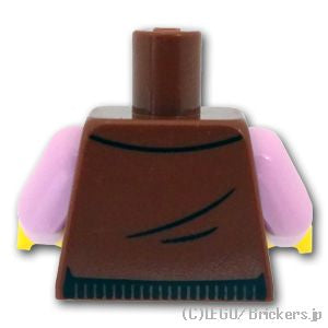 LEGO® パーツ 6427273 トルソー - 3色のストライプの入ったジャケット：[Reddish Brown / ブラウン] 973pb5016c01-192 