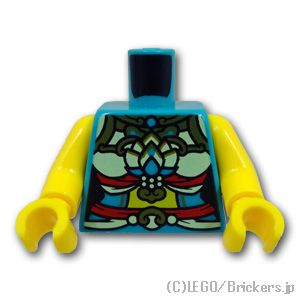 LEGO® パーツ 6430085 トルソー - ノースリーブ 女性のお祭り衣装：[Dark Turquoise / ダークターコイズ] 973pb5018c01-107