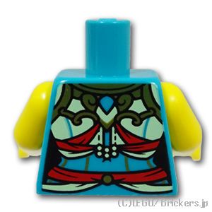 LEGO® パーツ 6430085 トルソー - ノースリーブ 女性のお祭り衣装：[Dark Turquoise / ダークターコイズ] 973pb5018c01-107 