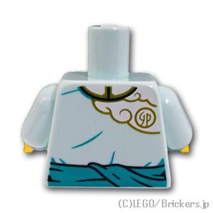 LEGO® パーツ 6430107 トルソー - ウサギの描かれたチャイナ服：[Light Aqua / ライトアクア] 973pb5020c01-323 