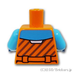 LEGO® パーツ 6440858 トルソー - 探検家のジャケット：[Orange / オレンジ] 973pb5255c01-106 