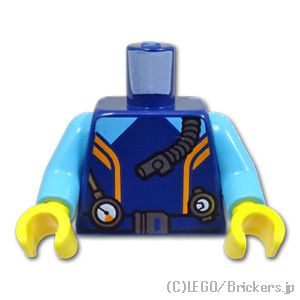 LEGO® パーツ 6441062 トルソー - ダイバースーツ バックル付き：[Dark Blue / ダークブルー] 973pb5259c01-140