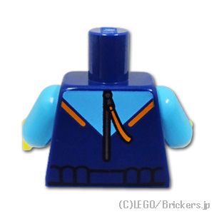 LEGO® パーツ 6441062 トルソー - ダイバースーツ バックル付き：[Dark Blue / ダークブルー] 973pb5259c01-140 