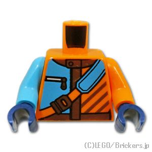 LEGO® パーツ 6443773 トルソー - ショルダーバッグ：[Orange / オレンジ] 973pb5261c01-106