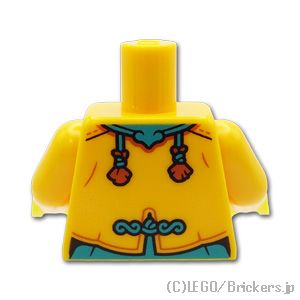 LEGO® パーツ 6474322 トルソー - タングジャケットとダークターコイズのパンツ：[Bt,Lt Orange / ブライトライトオレンジ] 973pb5503c01-191 