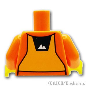 トルソー - マウンテンロゴのバックパターンのオレンジジャケット：[Orange / オレンジ]