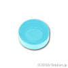ラウンド タイル 1 x 1：[Satin Tr - Lt Blue / サテントランスライトブルー]