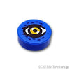 ラウンド タイル 1 x 1 - 動物の目：[Blue / ブルー]