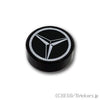 ラウンド タイル 1 x 1 - メルセデス-AMGロゴパターン：[Black / ブラック]