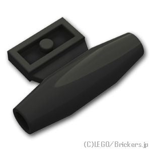 LEGO® パーツ 4660876 ジェットエンジン - プレート 1 x 2：[Black / ブラック] 98302-026 