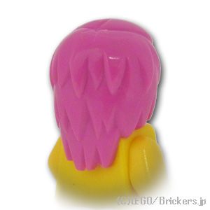 LEGO® パーツ 4657388/6179599 ミニフィグ ヘア - レイヤード：[Dark Pink / ダークピンク] 99242-221 
