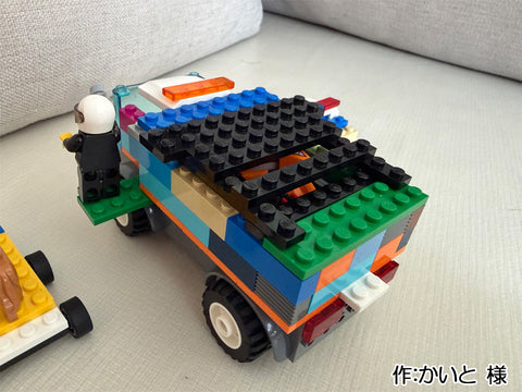 ポリスの車とはんそうしゃと犬型自動車（かいと(5さい) 様）