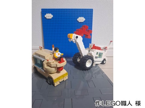 LEGO職人様の作品『ニワトリとホットドックの車』