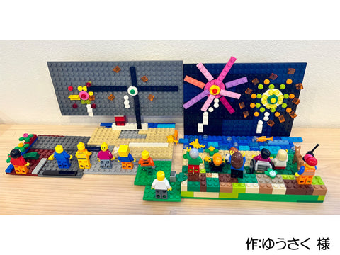 みんなで花火鑑賞（ゆうさく 様）