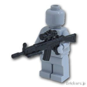 LEGO® パーツ アサルトライフル 89式小銃 スコープ バイポット 89RS：[Black / ブラック] cp-sdt-89rs-026 