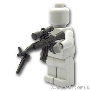 LEGO® パーツ アサルトライフル AK-47s スコープ&銃剣付き：[Black / ブラック] cp-sdt-ak47s-026 
