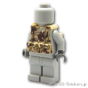 LEGO® パーツ タクティカルベスト B12 デザートカモフラージュ：[Tan / タン] cp-sdt-b12dc-005 