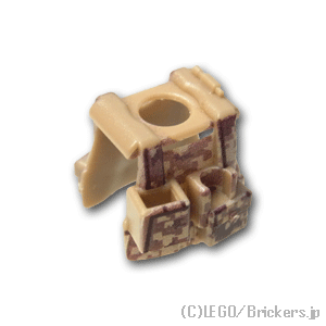LEGO® パーツ タクティカルベスト B12 デザートデジタルカモフラージュ：[Dark Tan / ダークタン] cp-sdt-b12ddc-138 