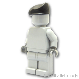 LEGO® パーツ ベレー帽：[Black / ブラック] cp-sdt-bq7-026 
