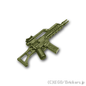 LEGO® パーツ  アサルトライフル G36C：[Iron Green / アイアングリーン] cp-sdt-g36c-ig