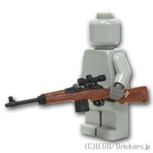 LEGO® パーツ ライフル ワルサー ゲヴェーア43 半自動小銃 ブラウンボディ：[Black / ブラック] cp-sdt-g43s-026 