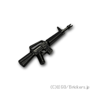 LEGO® パーツ  アサルトライフル M16A1：[Black / ブラック] cp-sdt-m16a1-026