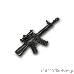 LEGO® パーツ  アサルトライフル M16A2：[Black / ブラック] cp-sdt-m16a2-026