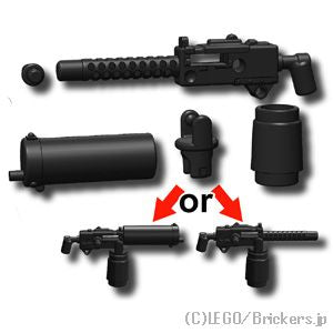 LEGO® パーツ ブローニング 重機関銃 M1917 / M1919：[Black / ブラック] cp-sdt-m1917-026 