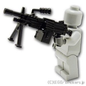 LEGO® パーツ マシンガン M249：[Black / ブラック] cp-sdt-m249-026 