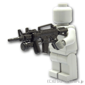 LEGO® パーツ アサルトライフル M4T1 グリップ&ライト付き：[Black / ブラック] cp-sdt-m4t1-026 