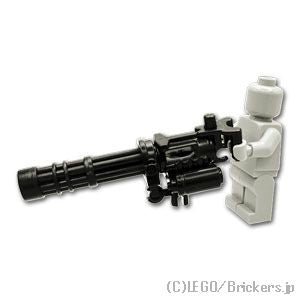 LEGO® カスタムパーツ M134ミニガン/ガトリングガン：[Black / ブラック] CP-SDT-MG134-026 
