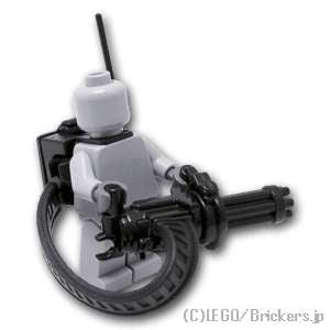 LEGO® パーツ ミニガン 給弾ベルト＆ECBバックパック付き：[Black / ブラック] cp-sdt-mgacecb-026 