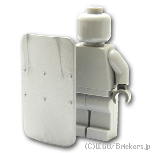 LEGO® パーツ ライオットシールド N5：[Flat Silver / フラットシルバー風] cp-sdt-n5-179 