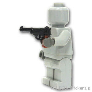 LEGO® パーツ ハンドガン ワルサーP38 ブラウングリップ：[Black / ブラック] cp-sdt-p38-026 