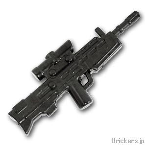 LEGO® パーツ  アサルトライフル SA80：[Black / ブラック] cp-sdt-sa80-026