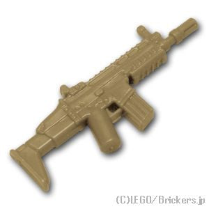 LEGO® パーツ  アサルトライフル SCAR-D：[Dark Tan / ダークタン] cp-sdt-scard-138