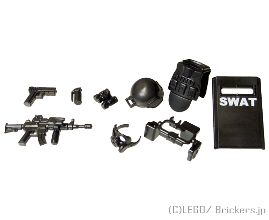 LEGO® パーツ  S.W.A.T. アルファ1セット：[Black / ブラック] cp-sdt-swata1-026