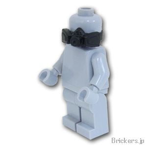 LEGO® パーツ ハーフガスマスク U53：[Black / ブラック] cp-sdt-u53-026 