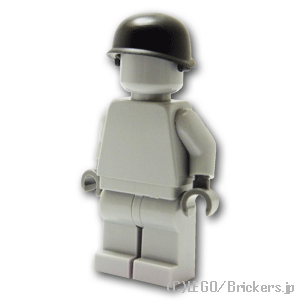 LEGO® パーツ アーミーヘルメット US M-1：[Black / ブラック] cp-sdt-usm1-026 