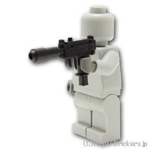 LEGO® パーツ サブマシンガン Mini-UZI サイレンサー付き：[Black / ブラック] cp-sdt-uzij5-026 
