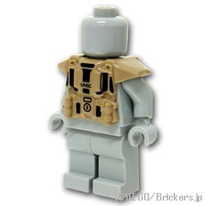 LEGO® パーツ ショックトルーパーアーマー(UNSC)：[Dark Tan / ダークタン] cp-bf-01602-02x-138 