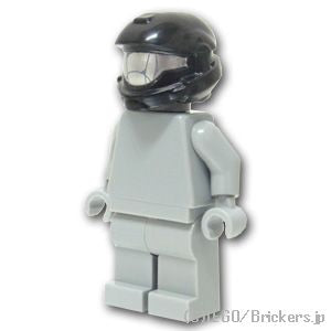 LEGO® パーツ ショックトルーパーヘルメット シルバーバイザーディティール：[Black / ブラック] cp-bf-01603-01x-026 