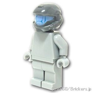 LEGO® パーツ ショックトルーパーヘルメット ライトブルーバイザーディティール：[Dark Bluish Gray / ダークグレー] cp-bf-01603-04x-199 