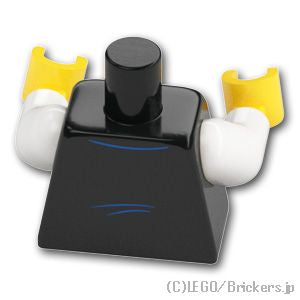 LEGO® パーツ 6219624 トルソー - ストライプネクタイとベスト：[Black / ブラック] 973pb3159c01-026 