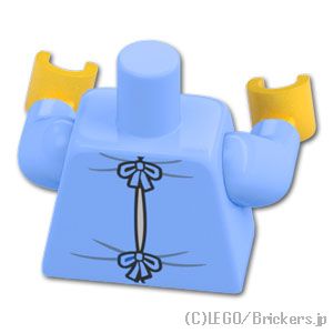 LEGO® パーツ 6392156 トルソー - 病衣 / 患者衣：[Bt,Lt Blue / ブライトライトブルー] 973pb4537c01-212 