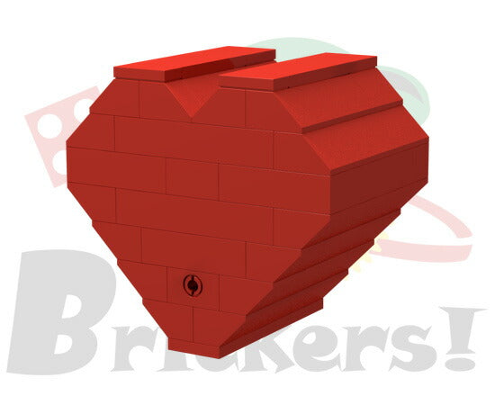 LEGO® パーツ ジョイフルセット／ハート型ケース l-bros019 